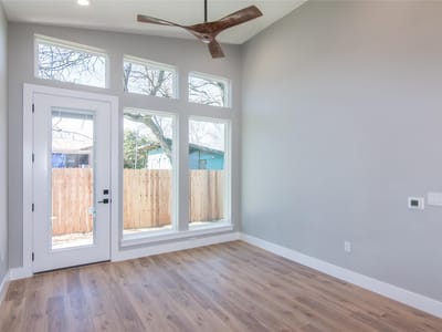Primary bedroom at 8006 Gault ST Unit #2 - 2 bed 2 bath home