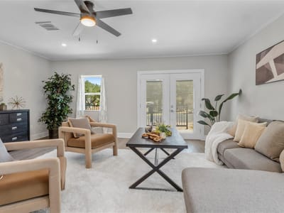 Living area at 8007 Colony Loop Dr - 3 bed 2 bath home