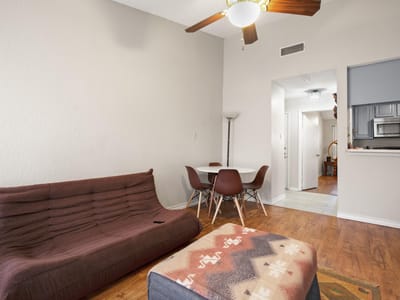 Living area at 806 W 24th St Unit #323 - 2 bed 1 bath home
