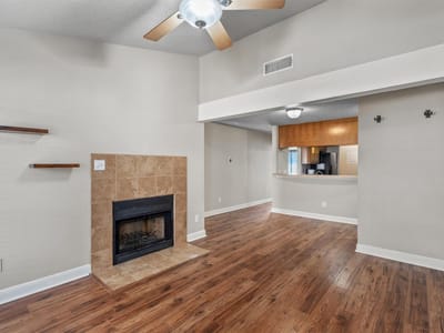 Primary bedroom at 806 W 24th St Unit #326 - 2 bed 2 bath home