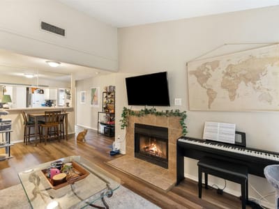 Living area at 806 W 24th St Unit #328 - 2 bed 2 bath home