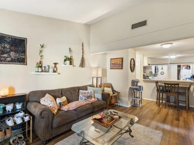 Primary bedroom at 806 W 24th St Unit #328 - 2 bed 2 bath home