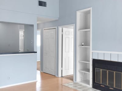 Primary bedroom at 807 W 25th St Unit #312 - 2 bed 1 bath home