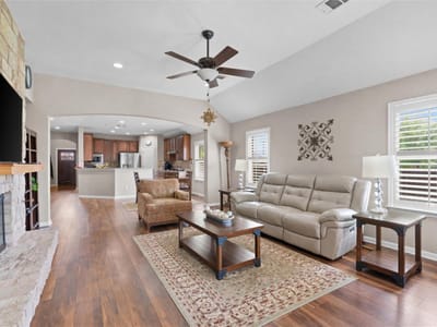 Living area at 8094 Arezzo Dr - 3 bed 2 bath home