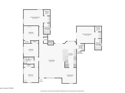 Primary bedroom at 8102 Furness CV - 5 bed 3 bath home