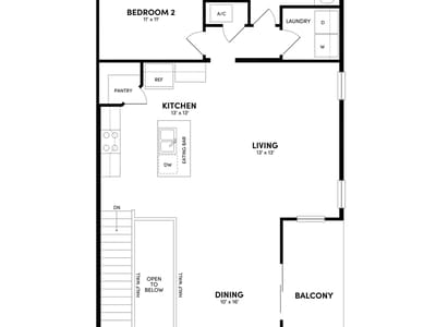 Kitchen at 8111 Leroi DR - 3 bed 3 bath home