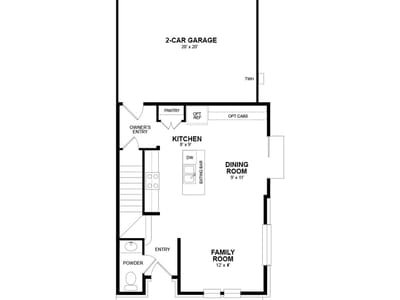 Living area at 8116 Springsteen DR - 2 bed 2 bath home