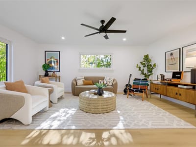 Living area at 813 Cardiff DR - 4 bed 2 bath home