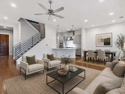 Living area at 8200 Southwest PKWY Unit #302 - 2 bed 2 bath home
