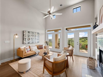 Primary bedroom at 8200 Southwest PKWY Unit #403 - 2 bed 2 bath home