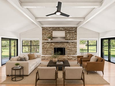 Living area at 8203 N Madrone TRL - 3 bed 2 bath home