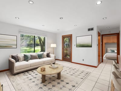 Primary bedroom at 8210 Bent Tree RD Unit #138 - 1 bed 1 bath home