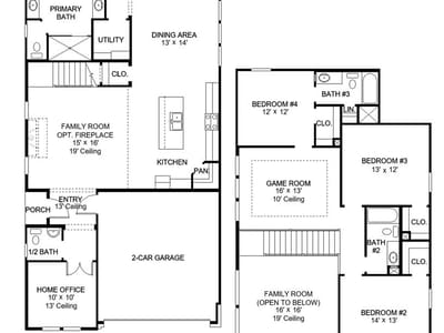 Living area at 8308 Elijah Craig Way - 4 bed 3 bath home