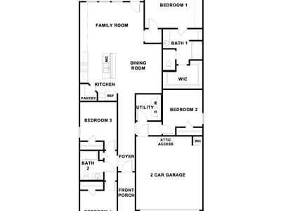 Living area at 837 Arnold Loop - 4 bed 2 bath home
