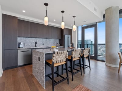 Kitchen at 84 East Ave Unit #1904 - 1 bed 1 bath home