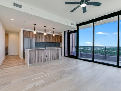 Kitchen at 84 East Ave Unit #2506 - 2 bed 2 bath home