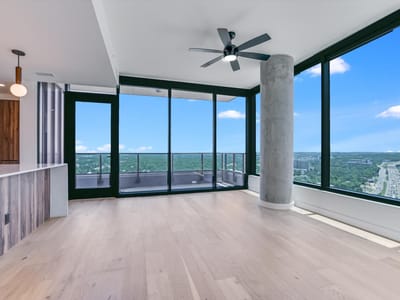 Primary bedroom at 84 East Ave Unit #2506 - 2 bed 2 bath home