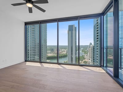Living area at 84 East Ave Unit #3401 - 2 bed 2 bath home