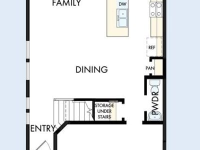 Living area at 840 Perry Pass Unit #31 - 3 bed 2 bath home