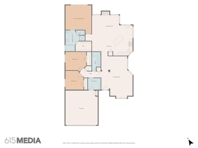 Primary bedroom at 8414 Ironweed RUN - 3 bed 2 bath home