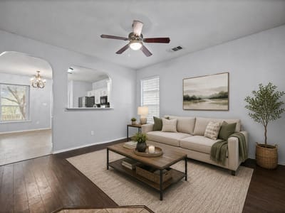 Living area at 8507 Dulcet DR - 3 bed 2 bath home
