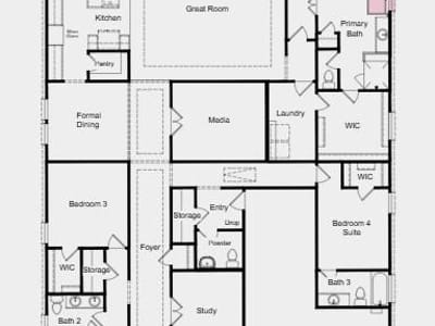 Living area at 8512 Ambergill CT - 4 bed 3 bath home