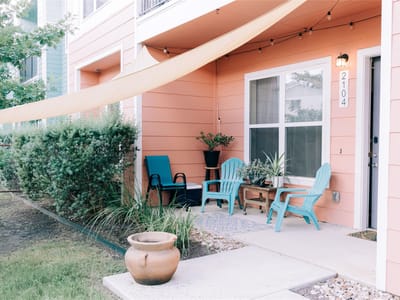 Living area at 8601 W Gate Blvd Unit #2104 - 2 bed 2 bath home