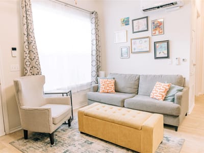 Primary bedroom at 8601 W Gate Blvd Unit #2104 - 2 bed 2 bath home