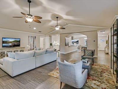 Living area at 8602 Silver Ridge DR - 4 bed 2 bath home