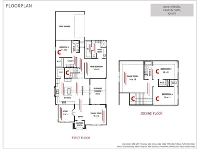 Primary bedroom at 8603 Dongan Dr - 4 bed 3 bath home