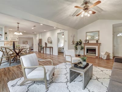 Primary bedroom at 8606 Thunderbird RD Unit #A & B - 4 bed 3 bath home