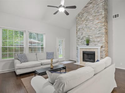 Living area at 8610 Axis Dr - 4 bed 2 bath home