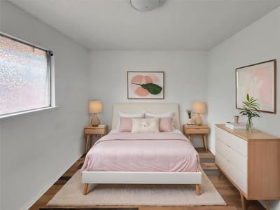 Primary bedroom at 8611 Putnam Dr Unit #104 - PUTMAN DRIVE CONDOMINIUMS, Austin, TX