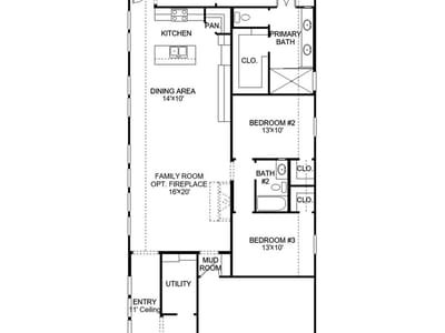 Living area at 8704 Basil Hayden LN - 3 bed 2 bath home