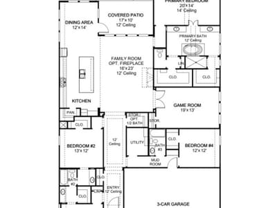 Living area at 8900 Fallkill DR - 4 bed 3 bath home