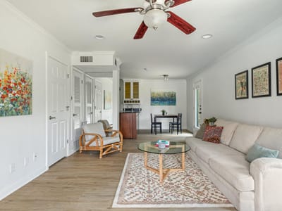 Primary bedroom at 900 S Lamar BLVD Unit #201 - 2 bed 1 bath home