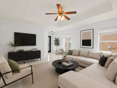 Living area at 9000 Southwick DR - 3 bed 2 bath home