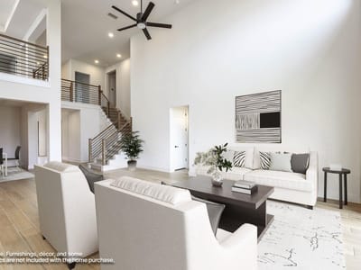 Living area at 9004 Fallkill Dr - 4 bed 3 bath home