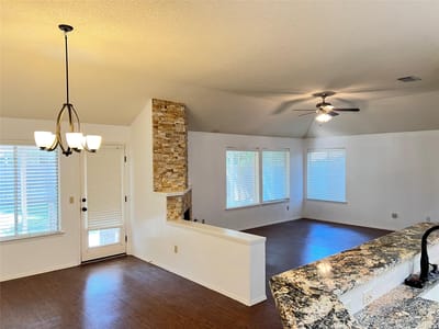 Living area at 9005 Marthas DR - 4 bed 2 bath home