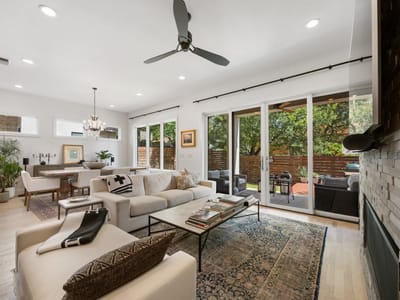 Living area at 901 Bouldin Ave Unit #A - 3 bed 3 bath home