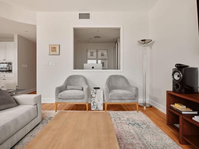 Primary bedroom at 901 W 9th St Unit #706 - 2 bed 2 bath home