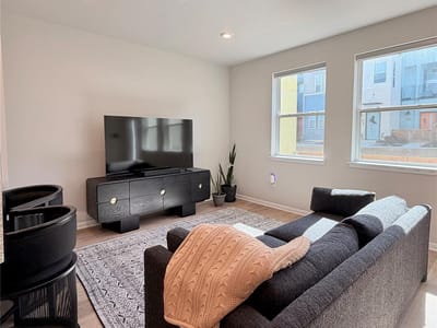 Living area at 9015 Cattle Baron Path Unit #1803 - 3 bed 2 bath home