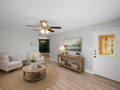 Living area at 902 Emerald Wood DR - 3 bed 2 bath home