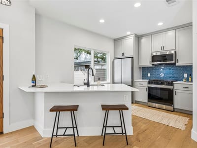 Kitchen at 909 Philco DR Unit #2 - 3 bed 3 bath home