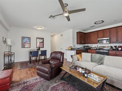 Primary bedroom at 910 W 25th St Unit #507 - 2 bed 2 bath home