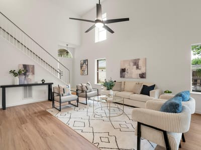 Living area at 9109 Hoffman CV - 3 bed 2 bath home