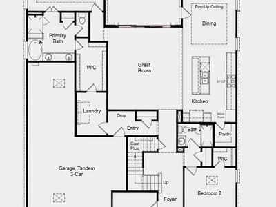 Living area at 9113 The Ravine Way - 4 bed 3 bath home
