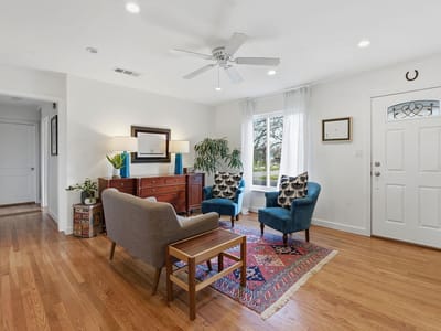 Living area at 912 E 55th 1/2 St - 4 bed 2 bath home