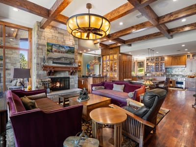 Living area at 9200 Stallion DR - 4 bed 5 bath home