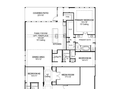 Living area at 9208 Dingo DR - 4 bed 3 bath home